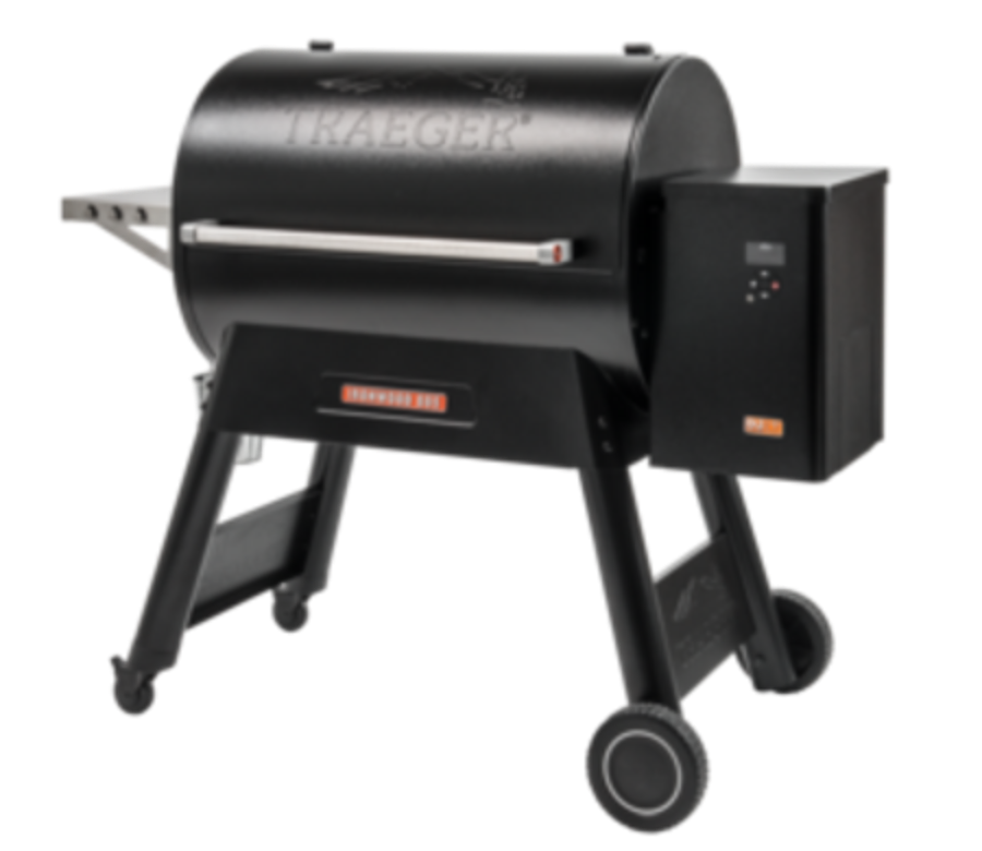 Outdoor pellet grill with digital controls