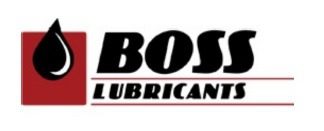 Red and black Boss Lubricants branding