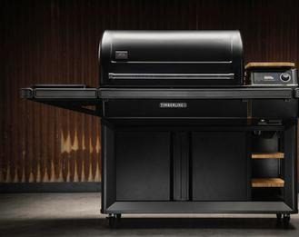 Stylish backyard grilling station