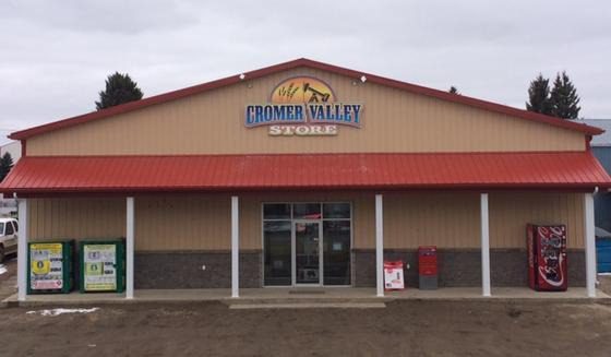 Rural convenience store exterior view