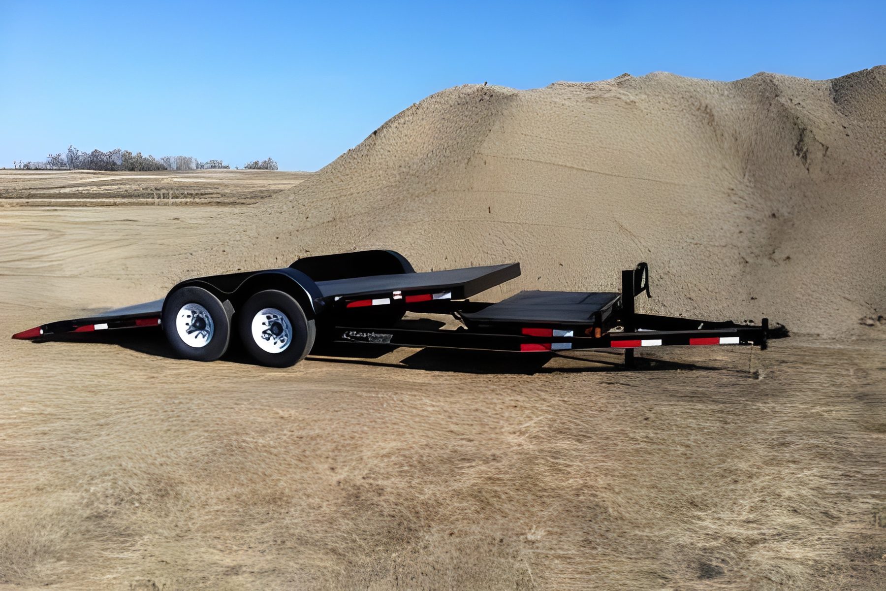 Utility trailer with dual axles