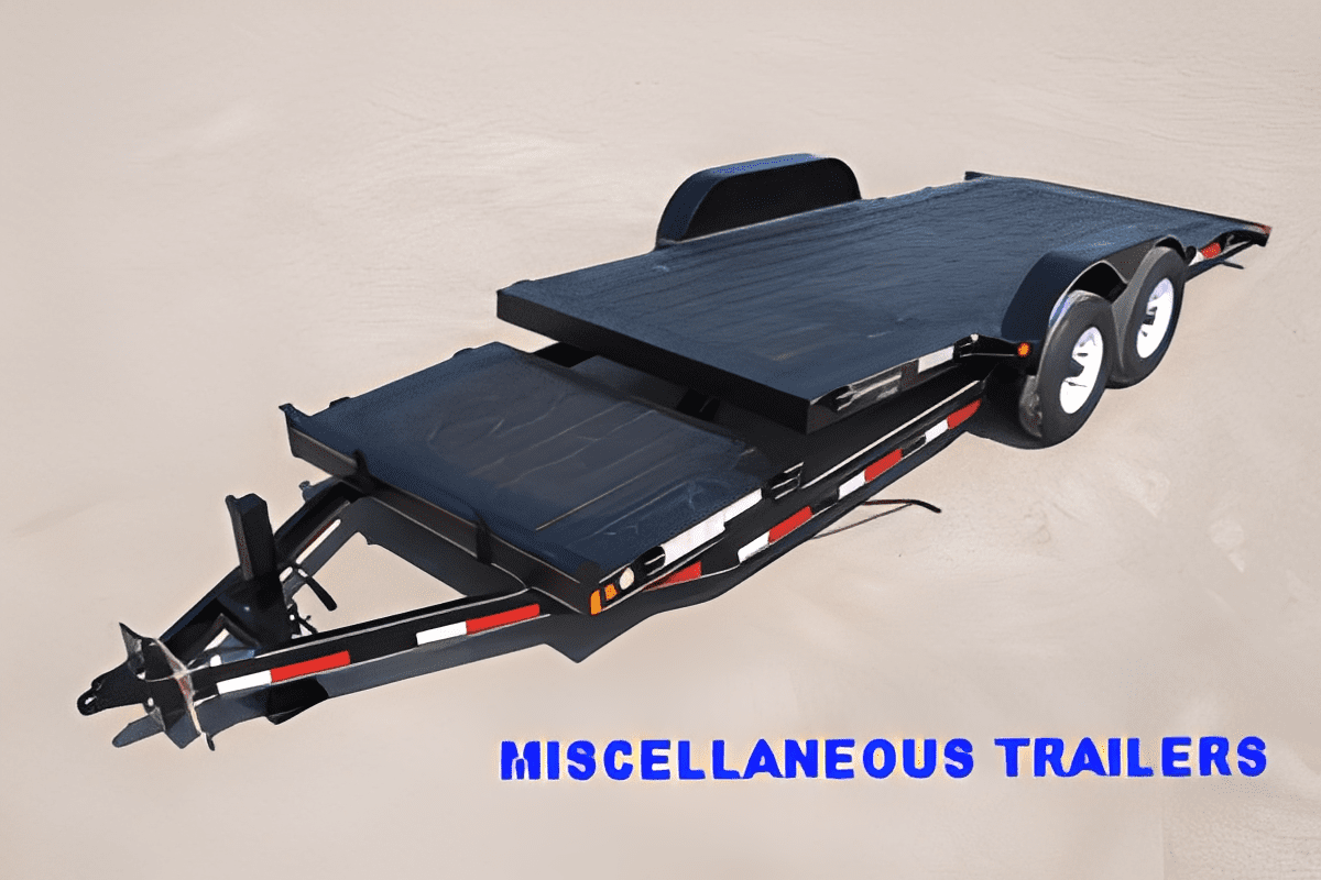 Dual axle utility trailer with ramps