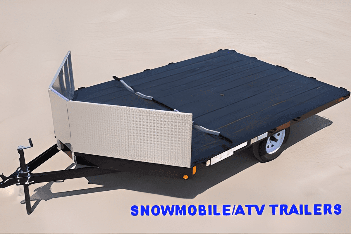 Utility trailer for snowmobiles or ATVs